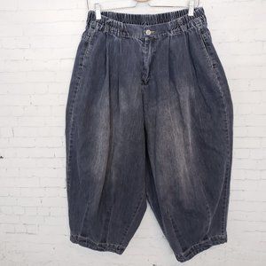 True VTG Lagen Look Denim Harem Balloon Pants XL